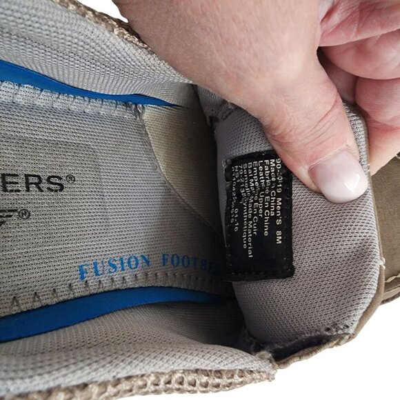 Dockers Leather Casual Slip-On Loafers Boat Shoes Tan Beige Men's 8 - Picture 10 of 10